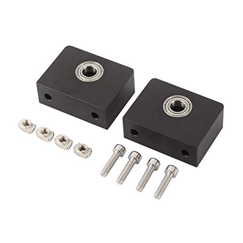 3Dman 3D Printer Upgrade Aluminum Z-Axis Leadscrew Top Mount for Creality CR-10/CR-10S, Ender 3/Ender 3Pro Metal Z-Rod Bearing Holder -2pcs