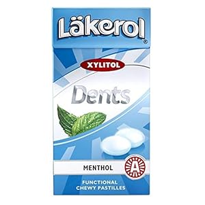 24 Dozen x 36g Läkerol Dents Menthol – Origineel – Zweeds – Suikervrij – Xylitol – Pastilles – Zuigtabletten – Dragees – Druppels – Snoepjes – Snoepjes