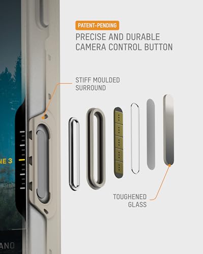 Image of Mous for iPhone Air Case, Compatible with MagSafe - Limitless - Protective Magnetic Cover for iPhone Air - Shockproof, Full Camera Protection, Anti-Scratch Back, Stone