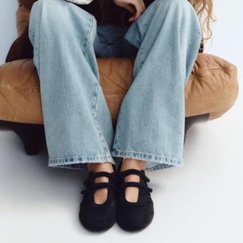 Casual Womens Elastic Strap Ballet Flats Slip On Round Toe Soft Ballerina Pumps2