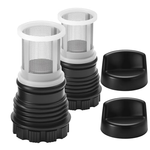 H98-510-S tankless Water Heater Filter Kit for Rinnai tankless Water Heater (2 Tankless Water Heater Inlet Screen Assemblies+2 Black Filter Removal Tool）