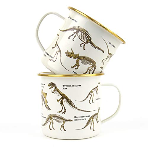Taza metálica esmaltada camping dinosaurio 500 ml miniatura 4