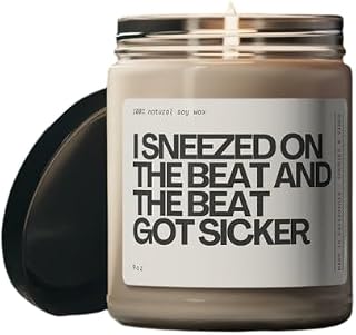 Hilarious Renaissance Concert Funny Candle - Sneezed on Beat! Perfect Funny Gift for Fan Merch, Renaissance World Tour Tickets, Minimalist Home Decor, Pop Culture Icon!