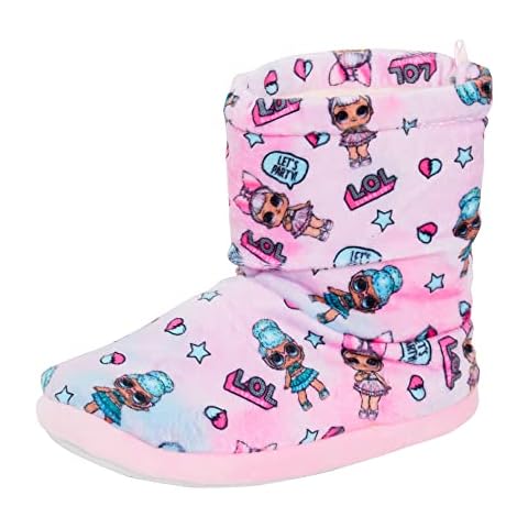 Girls LOL Surprise Slipper Boots with Faux Fur Cover