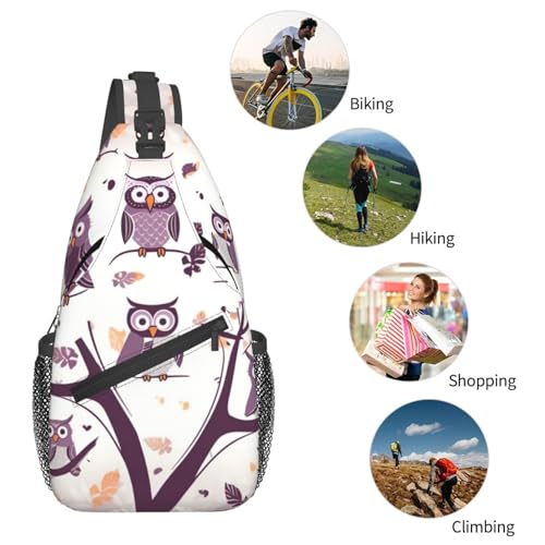 Bolso bandolera cruzado para hombre estilo búho miniatura 6