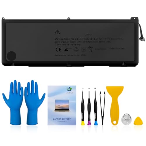 Image of A1383 Battery,A1297 Replacement for MacBook Pro 17 inch A1297(Early 2011-Late 2011) Series EMC 2352-1 EMC 2564(Upgraded High Performance 10.95V 95Wh 9500mAh)