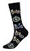 Cansok Men's 4 Packs Bicycle Gift Cycling Bike Socks Fun Crazy Novelty Dress Crew Socks (Bicycle - 4 pairs)