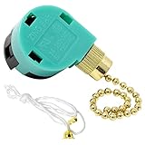 Zing Ear ZE-268S6 3 Speed 4 Wire Fan Switch 3 Way Rotary Speed Control Pull Chain Switch 6A125VAC...