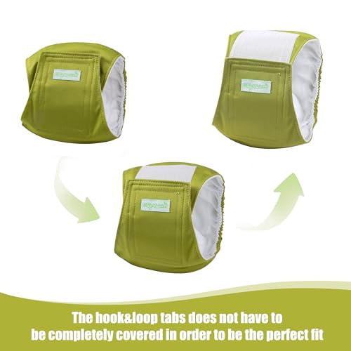 Image of wegreeco Small Dog Diapers Male,Reusable Belly Bands for Male Dogs,Washable Doggie Puppy Male Diapers Wraps,Medium Large Size (5 Pack Large, Earth Tone)