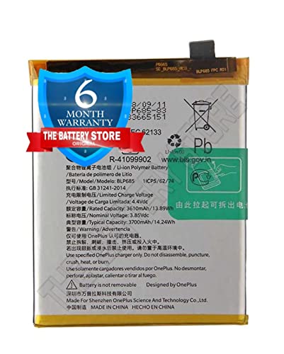 Image of THE BATTERY STORE Original BLP685 Battery for OnePlus 7, 6T GM1900 GM1901 GM1903 GM1905 Battery with 6 months warrenty and high capcity Battery Backup Carefully check your phone Model and purchase(FOR 1+6T)