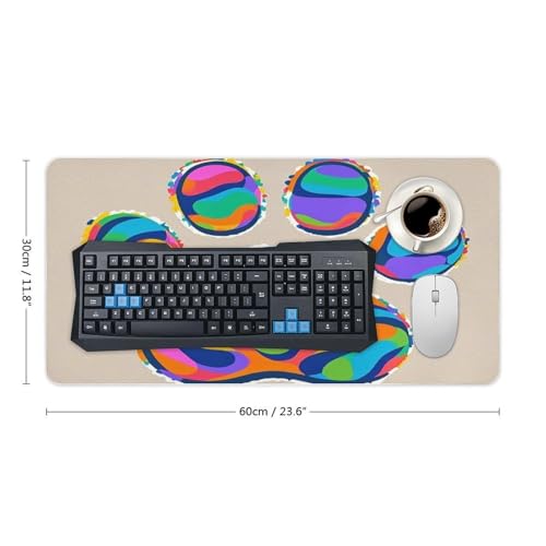 Protector de escritorio con diseño de patas de perro, grande y blanco miniatura 2