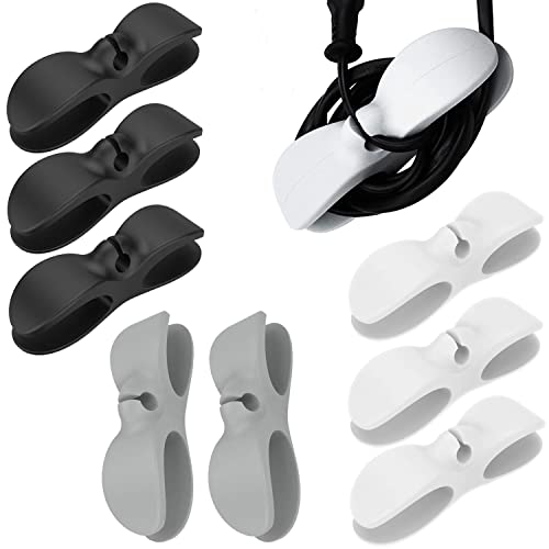 8 Stück Kabelwickler küche | Kabel Organizer für Geräte | kabelhalter selbstklebend | Kabelaufwickler | Kabelaufwicklung | Kabelclips | Kabelverkürzer | Cable Organiser | Kabelorganisation Cover