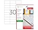 Produktbild TANEX TW-2229 Universal/Adressetiketten (70 x 29,7 mm) weiß, 15000 Etiketten, 500 Blatt DIN A4, bedruckbar, selbstklebend