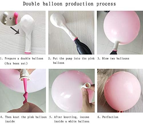 Miniatura 6 de Kit de globos de doble capa color crema, melocotón, albaricoque, guirnalda de globos rosa retro, cromados, oro rosa, globos de boda, cumpleaños,