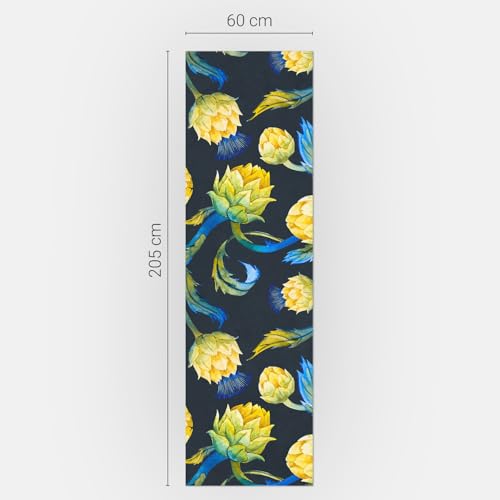 Decoración Floral para Cocinas con Vinilo de Nevera 60x205 cm de Diseño Elegante 5