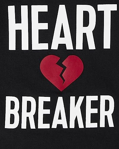 Image of The Children's Place Baby-Boys and Toddler Assorted Everyday Long Sleeve Graphic T-Shirts Heart Breaker 3T
