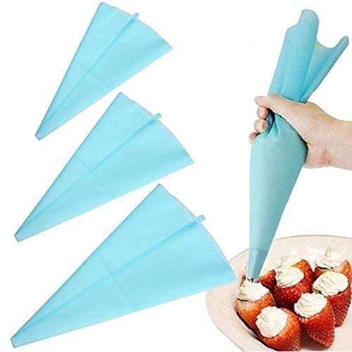 BAKER'S CUTLERY® Silicone Pastry Bags Reusable Icing Piping Bags Baking Cookie Cake (10 Inch)