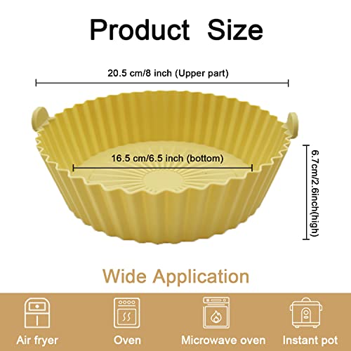 2 Pezzo Cestino silicone per friggitrice ad aria