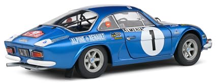 Solido Alpine A110 1600S niebieski #1 Therier/Roure Rallye Monte Carlo 1972 odlew ciśnieniowy model samochodu - SKU S1804210