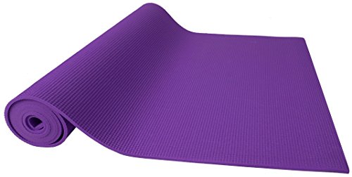 BalanceFrom All Purpose 1/4-Inch High Density Anti-Tear Exercise Yoga Mat with Carrying Strap - Image 4