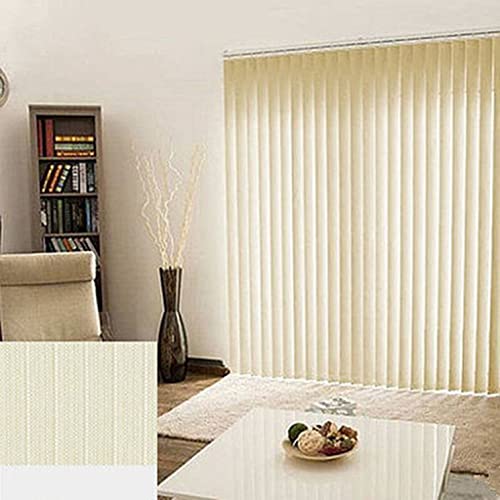 NIANXINN Beige Persianas Verticales,Cortina Lamas Opacos para Hogar Oficina,Tela de Poliéster Opaco Translúcido para Puertas y Ventanas Estor Enrollable Persianas Venecianas (W100xH220cm(39x87in))