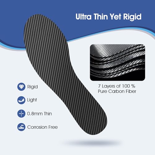 Plantilla rígida de fibra de carbono, 0.8 mm, talla 10-10.5 M miniatura 6