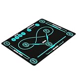 Huxibai Eishockey-Trainingsmatte,Große tragbare Präzisions-Dribbelhilfe,Trainingsausrüstung für Hockey und Fußball | Für Fußballbegeisterte jeden Alters, Einsteiger, Athleten