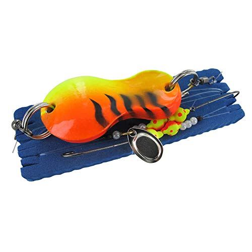 Jenzi Fischhaken 110cm UV Grün, Rot Tiger 80g