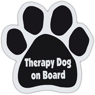 Dog Paw Shaped Magnets: Therapy Dog ON Board | Dogs, Gifts, Cars, Trucks