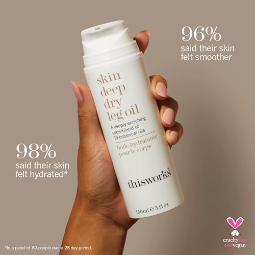 This Works Skin Deep Dry Leg Oil, 150 ml, Body Oil for Dry Skin - Image 2