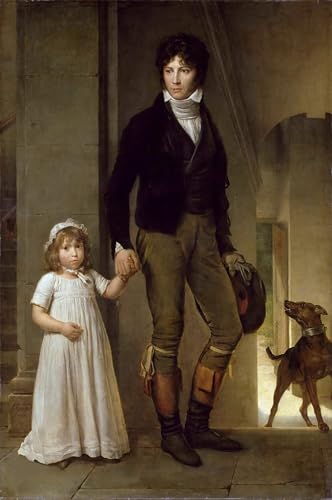 Jean Baptiste Isabey grand posté d'art mural de 60x90cm