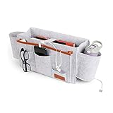 Bedside Storage Bag, Table Cabinet Storage Organizer Pouch for TV Remote Control Phones Magazines...