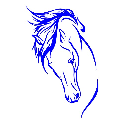 17cm x 10.5cm Autocollant de Cheval de Voiture, Asudaro 5 Pcs Autocollants Décoratifs en Verre de Corps d'animal Autocollants de Tête de Cheval en Vinyle...