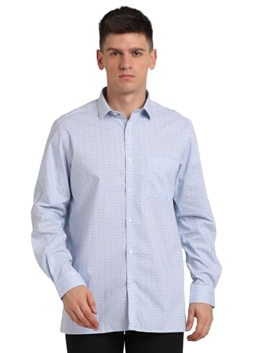 Chemise formelle en coton stretch homme Turtle slim fit bleu ciel