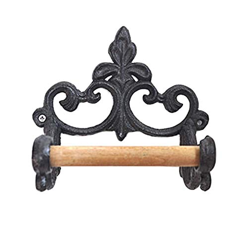 YosicilWaroom Handtuchring Industrie Kleiderbügel Vintage Dekoration Industrie Gusseisen Wandmontage Rund Bad Handtuchhalter Wandbehang Aufhänger Rack (Toilettenpapierhalter) Cover