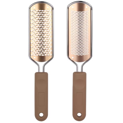 2 Pack Foot File & Callus Remover Stainless Steel Scraper