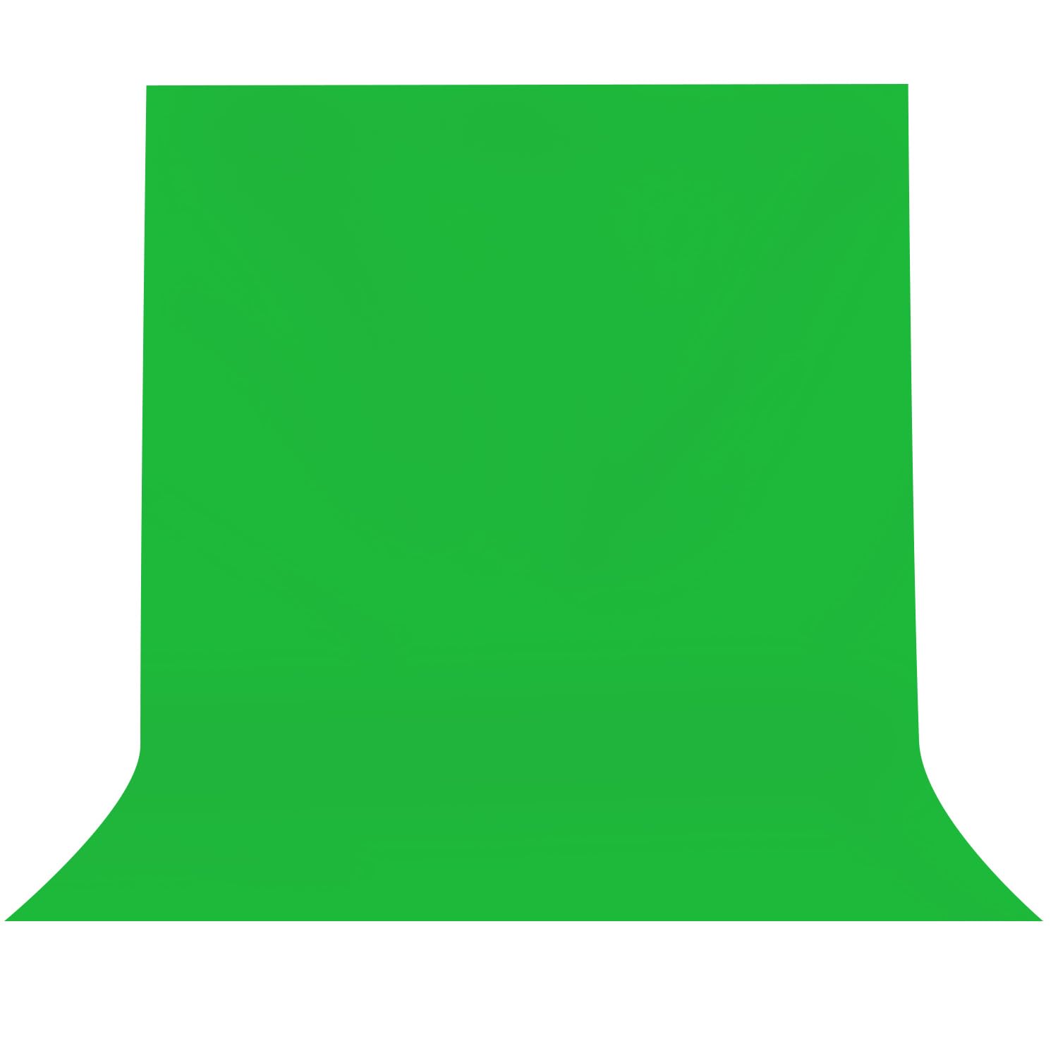 JEBUTU Fotohintergrund Green/Schwarz/Weiß, 2x3/3x3/3x6m Foto Hintergrund, Faltbare Fotografie Hintergrund Polyester für Fotografie, Fernsehen, Zoom, YouTube, Video, Fernsehen