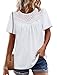 Womens Tops Dressy Casual Ladies Blouses White Spring Tops Boho Summer Outfits 2026 Fashion Beach Vacation Clothes Maternity Plus Size Clothing Fashion White L