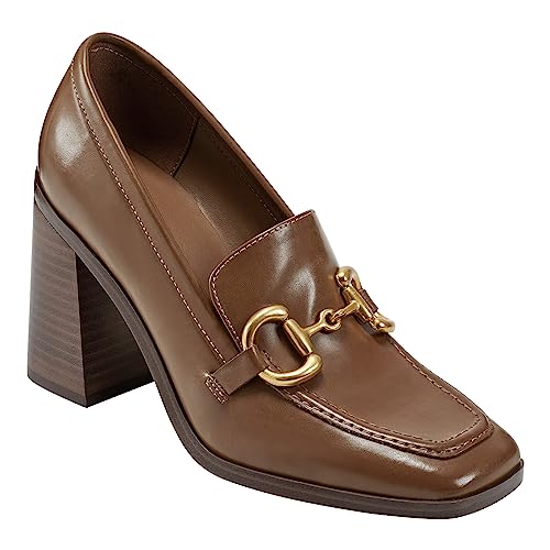 Marc Fisher Women's HARLAE Pump, Brown 120, 8