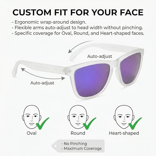 EPHIU Polarized Sports Sunglasses for Men Women No-Slip No-Bounce Grip for Running Cycling Fishing with Mirrored UV400 Lenses - Image 7