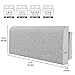 M Mute Touch Upholstered Twin Headboard, No Tools Needed, Wall Mounted Headboard with Removeable Washable Linen, Multi-Functional Backrest (Grey)