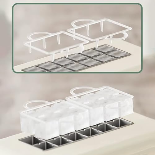Mini fabricadora portátil de cubos de hielo blanca miniatura 5