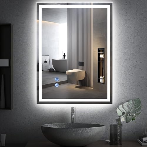 Youyijia Spiegel Mit Beleuchtung,80x60 cm Badspiegel Mit Beleuchtung Mit...