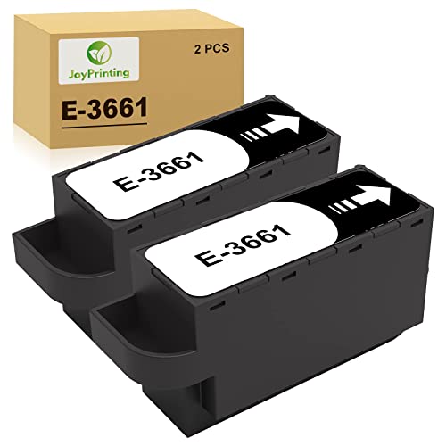 JoyPrinting Lot de 2 boîtes de Maintenance compatibles pour T3661 ou C13T366100 Kit d'entretien de Rechange pour imprimante XP-6000 XP-6001 XP-6005 XP-6100 XP-6105 XP-8500 XP-8605 XP-970 XP-15000 Cover