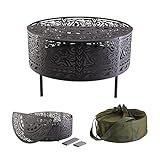 WATSON 焚火台 Maori Tribal Lサイズ/ブラック/黒皮鉄