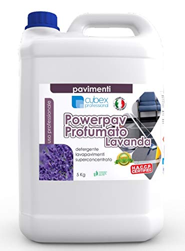 cubex professional Limpiador detergente superconcentrado con perfume de lavanda para suelos Power PAV 4 x 5 kg