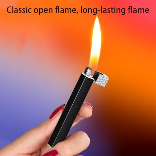 Encendedor metálico ajustable dorado miniatura 3