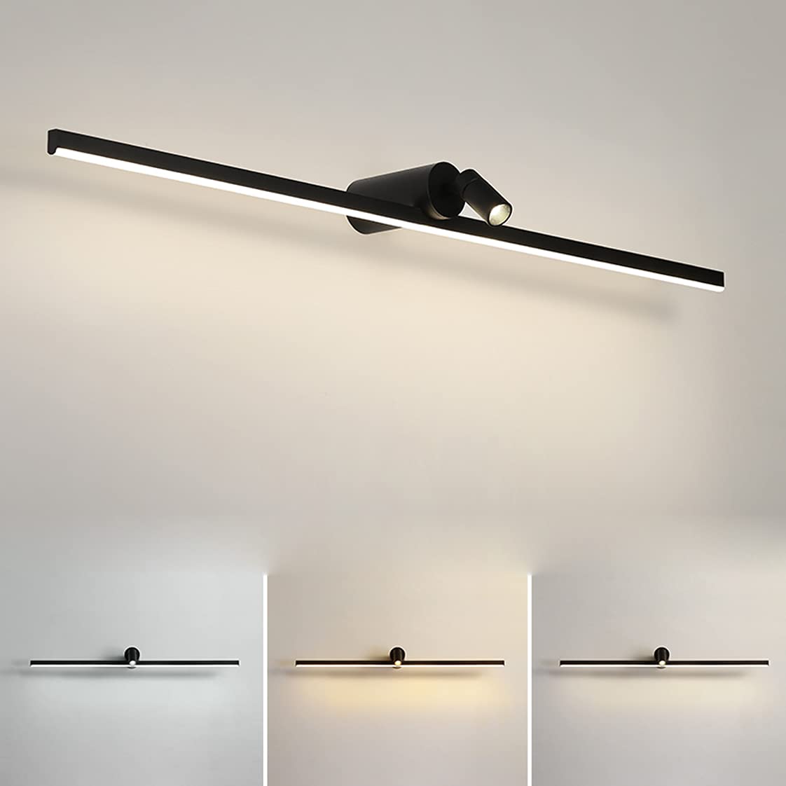 Éclairage avant maquillage LED dimmable pour éliminer les ombres du miroir de salle de bain