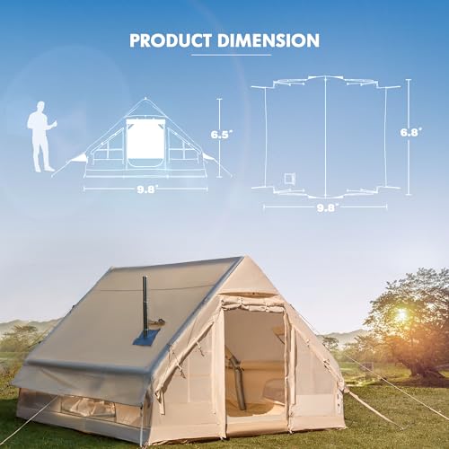Carpa Inflable YOLENY para 4 Personas Beige miniatura 3
