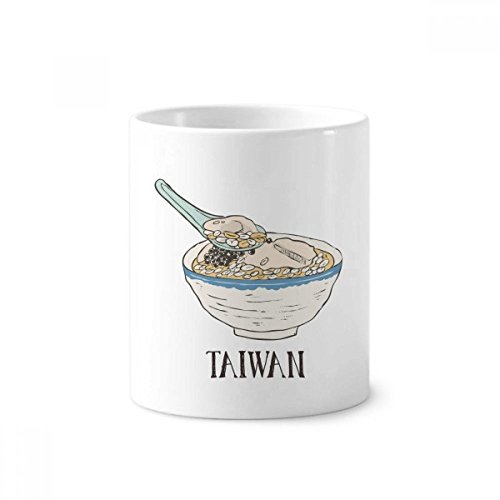 Porte-stylo tasse blanche céramique de Taïwan idée cadeau rafraîchissante